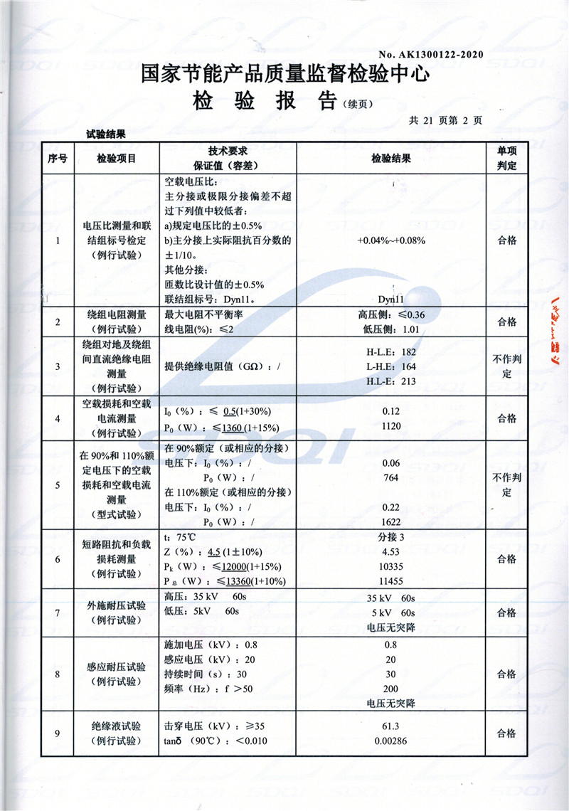 高低压试验报告-S11-1250怀化怀化怀化油浸式变压器-2.jpg